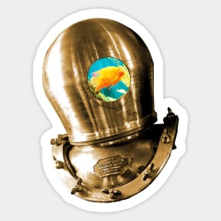 Goldfish goes Deep Sticker